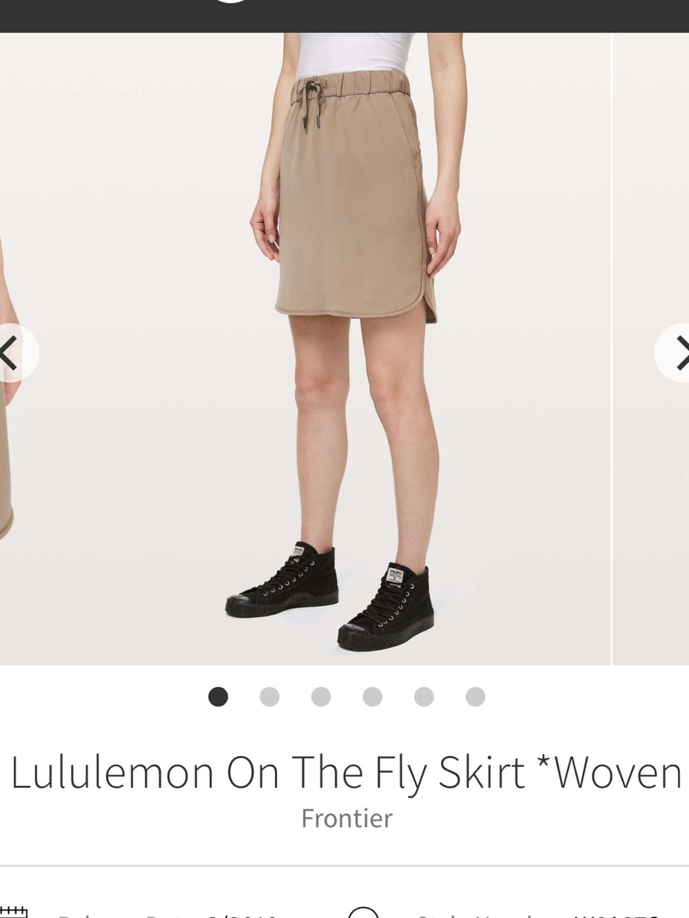 NWOT!! Lululemon On The Fly Skirt